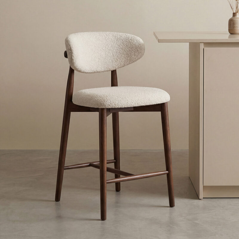 LABEL51 Barkruk Kyoto - Naturel - Superb - Laag