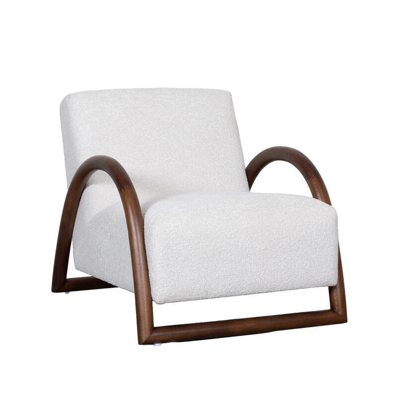 LABEL51 Fauteuil Viggo - Naturel - Superb - Walnoot Hout Viggo