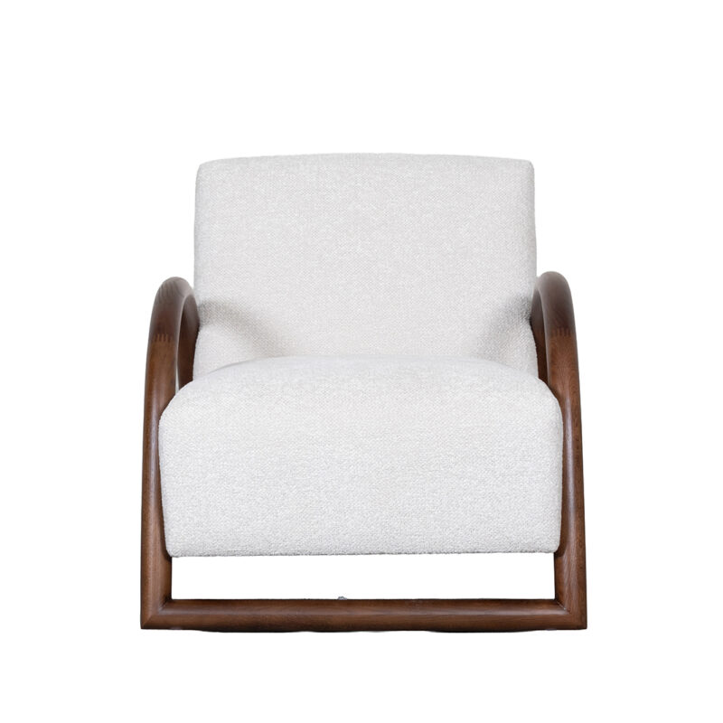 LABEL51 Fauteuil Viggo - Naturel - Superb - Walnoot Hout Superb