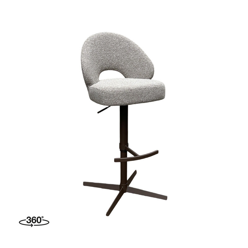 LABEL51 Barkruk Saint Tropez - Mushroom - Royal Boucle - Gaslift