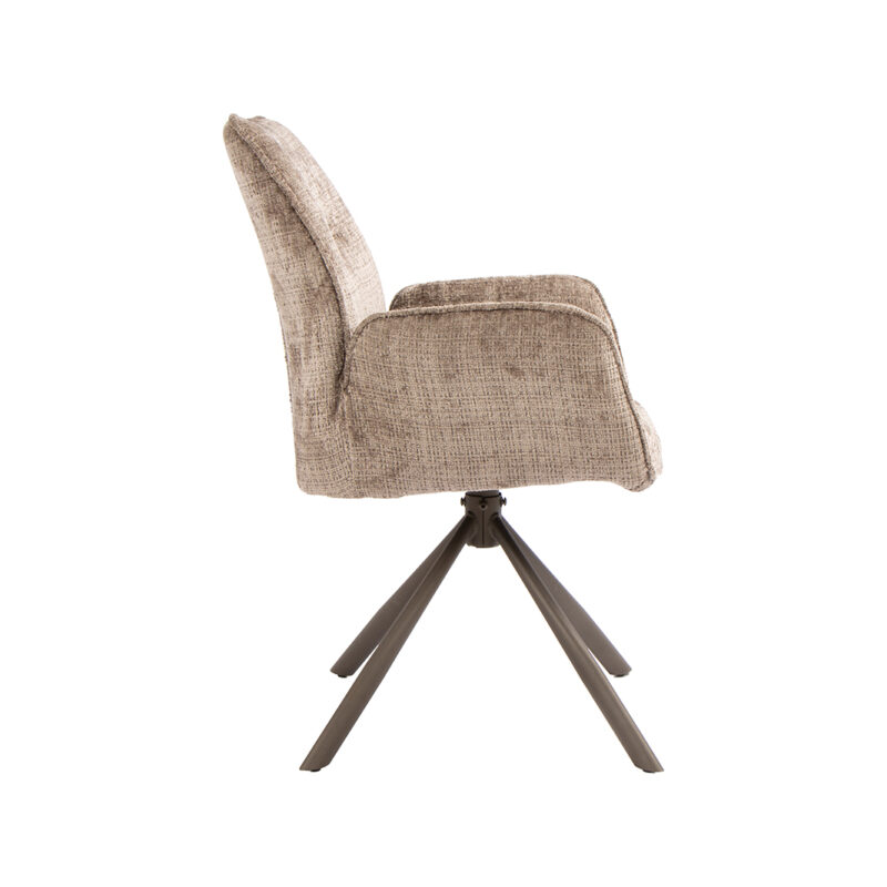 Stoel Jill van Label51, Taupe - Cremona