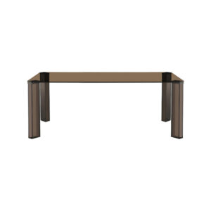 Label51 eetkamertafel Avery - Bruin - Glas