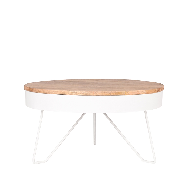 Label51 tafel Saran - Wit - Metaal