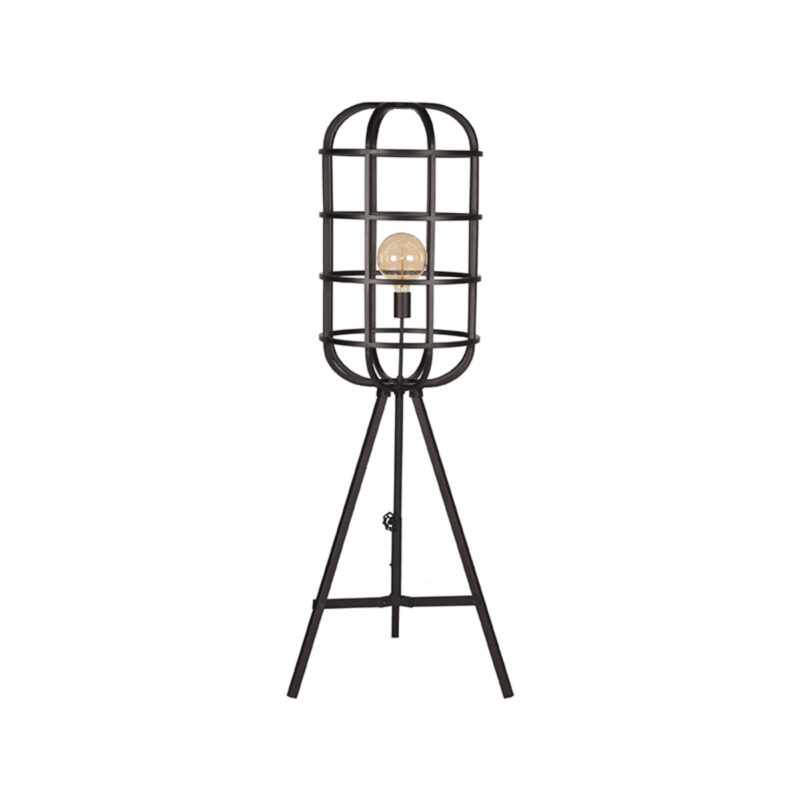LABEL51 Vloerlamp Twine - Zwart - Metaal - SALE