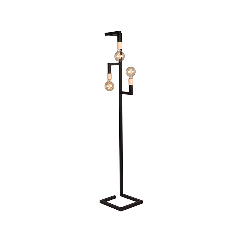 LABEL51 Vloerlamp Loco - Zwart - Metaal - SALE