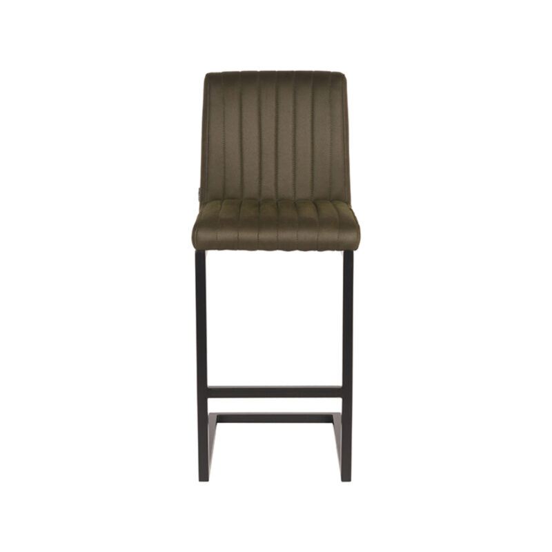 LABEL51 Barkruk Milo - Army - Microvezel - Laag Microvezel