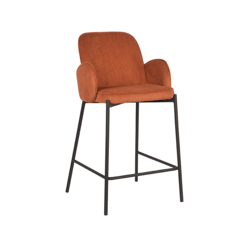 LABEL51 Barkruk Jari - Rust - Ribcord - Laag