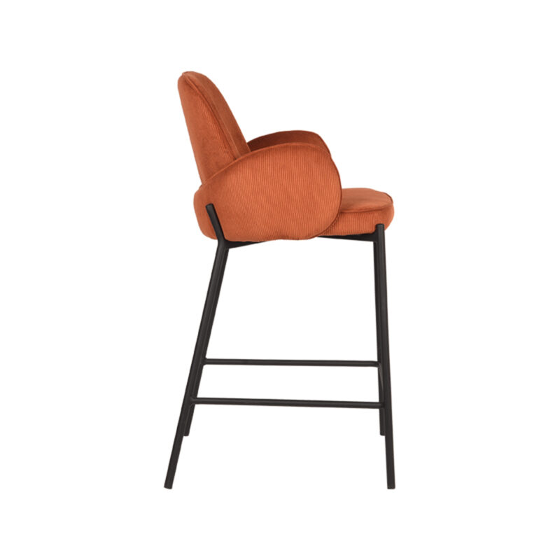 LABEL51 Barkruk Jari - Rust - Ribcord - Laag Ribcord