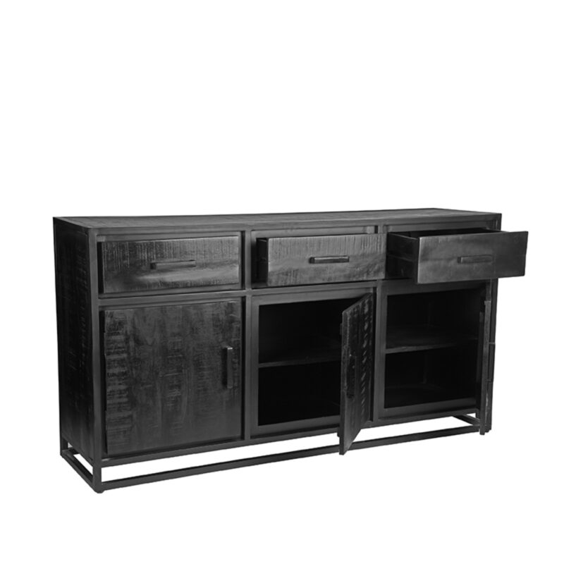 LABEL51 Dressoir Chili - Zwart - Mangohout - One Size Chili