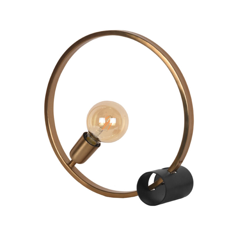 LABEL51 Tafellamp Ring - Antiek Goud - Metaal - One Size Ring