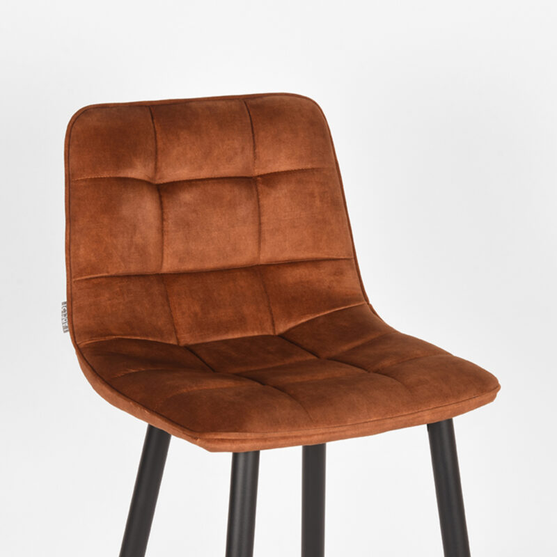 Label51 barkruk van Velours, Jelt - Oker