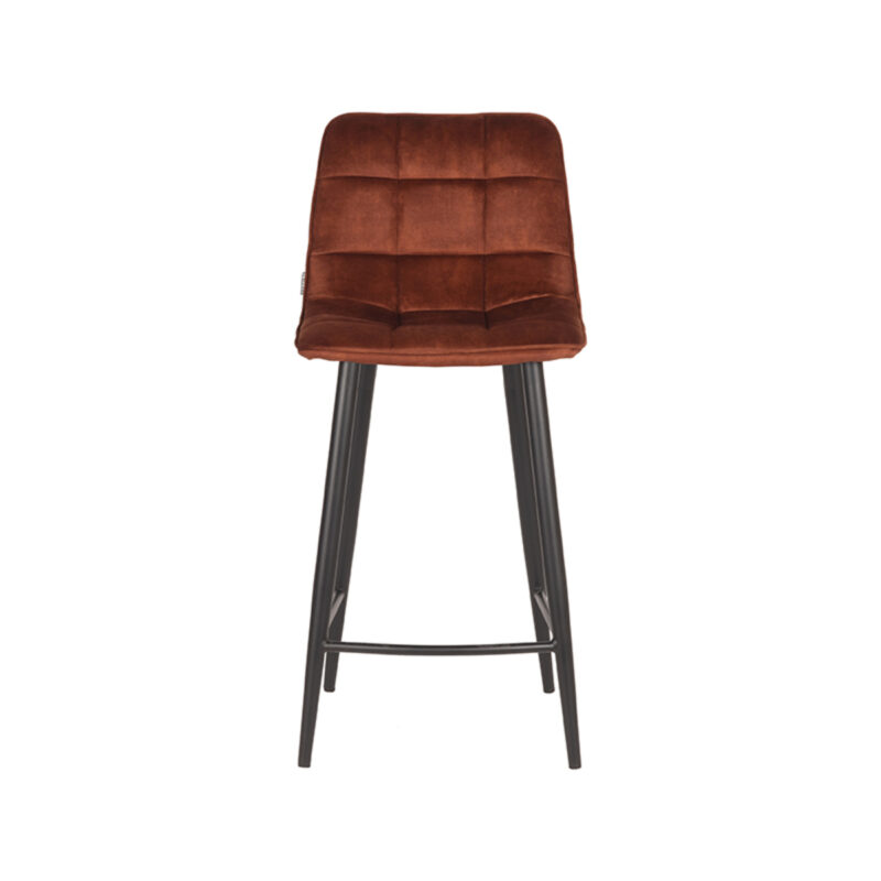 LABEL51 Barkruk Jelt - Rust - Velours - Laag Velours