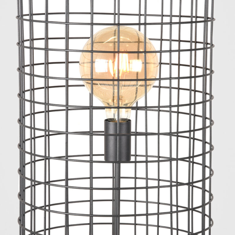 LABEL51 Vloerlamp Solido - Zwart - Metaal - One Size Metaal