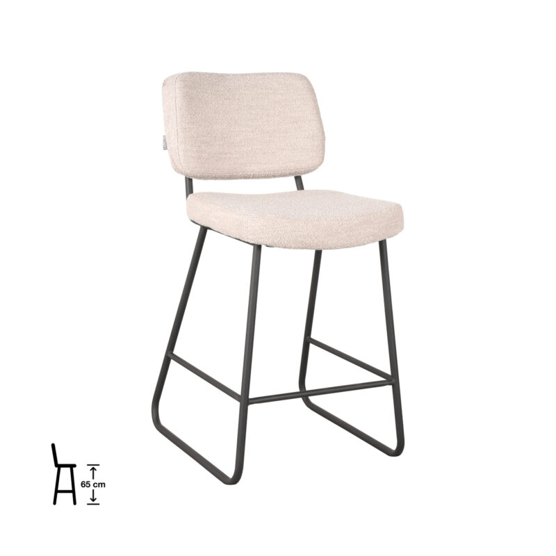 LABEL51 Barkruk Noah - Naturel - Boucle - Laag Noah