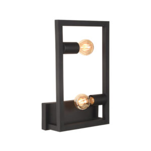 LABEL51 Wandlamp Quadrato - Zwart - Metaal - One Size