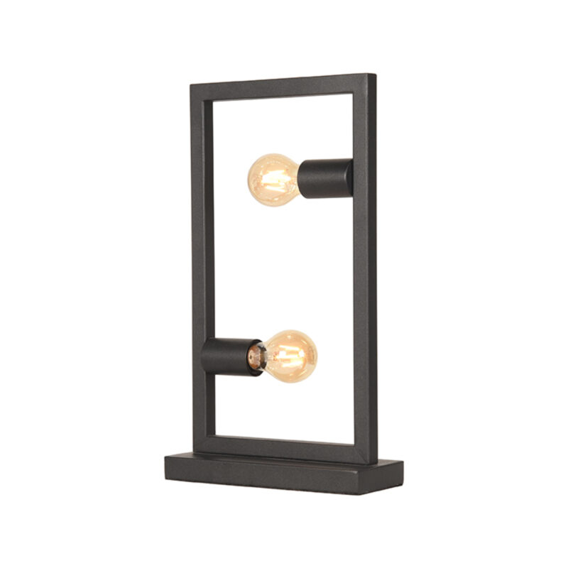 LABEL51 Tafellamp Quadrato - Zwart - Metaal - One Size Metaal
