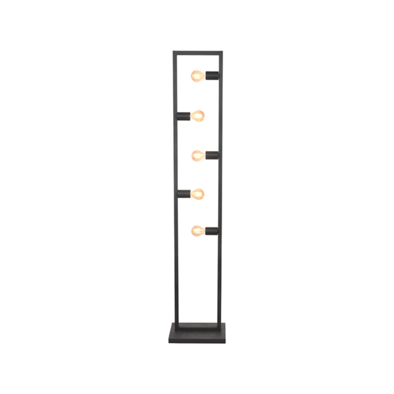 LABEL51 Vloerlamp Quadrato - Zwart - Metaal - One Size Metaal