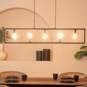 LABEL51 Hanglamp Quadrato - Zwart - Metaal - Hanglamp