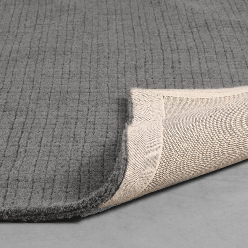LABEL51 Vloerkleden Wolly - Antraciet - Wol - 160x230 cm Wol