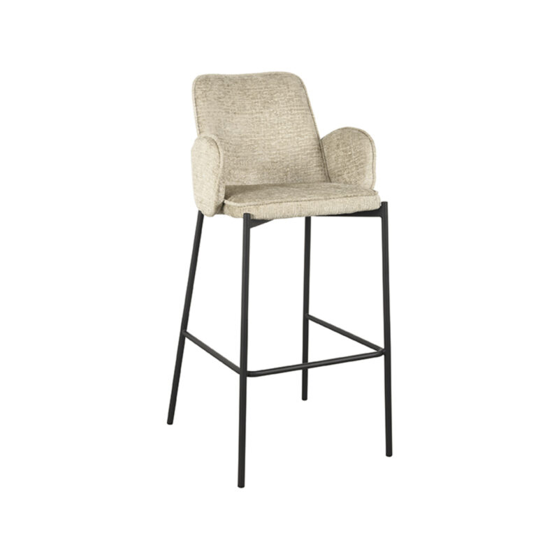 LABEL51 Barkruk Joni - Beige - Elegance - Hoog Elegance