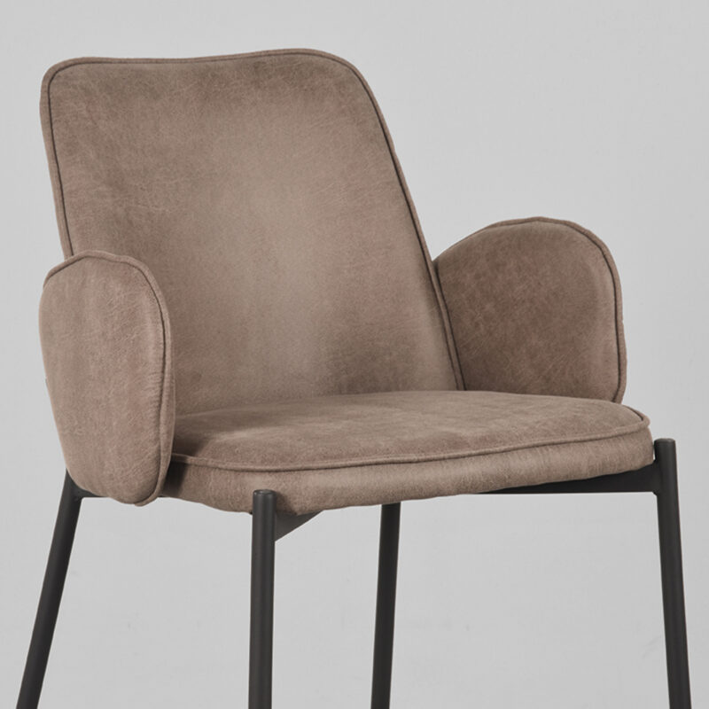 Label51 barkruk van Micro Suede, Joni - Taupe