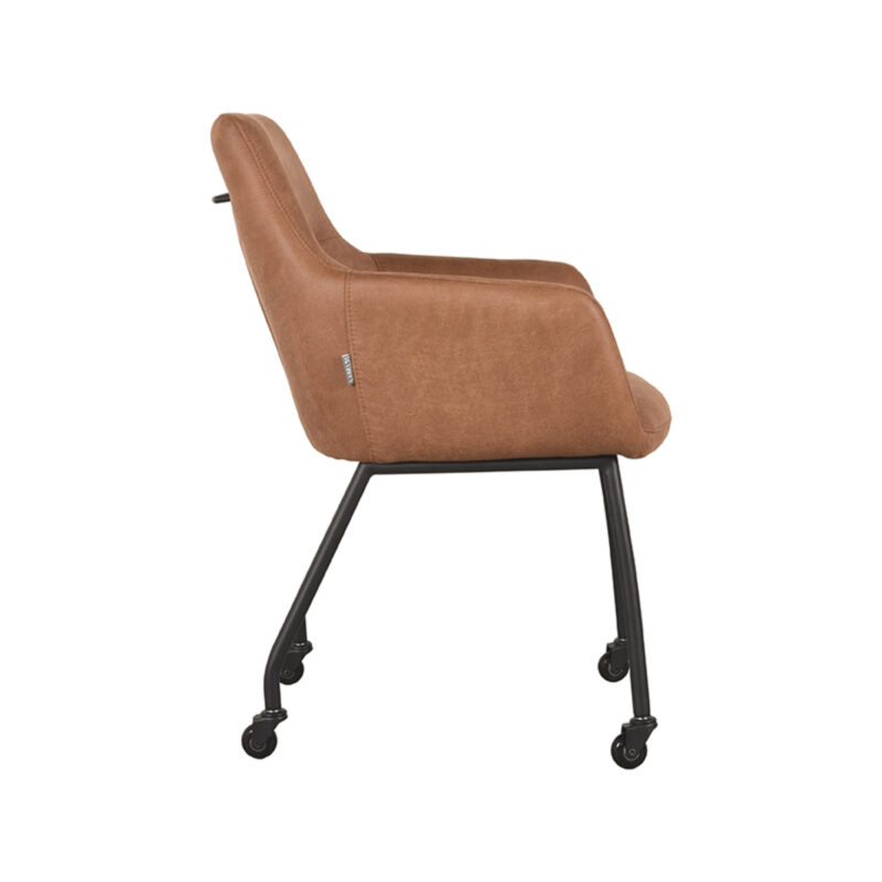 Micro Suede stoel Lenny van Label51 - Cognac