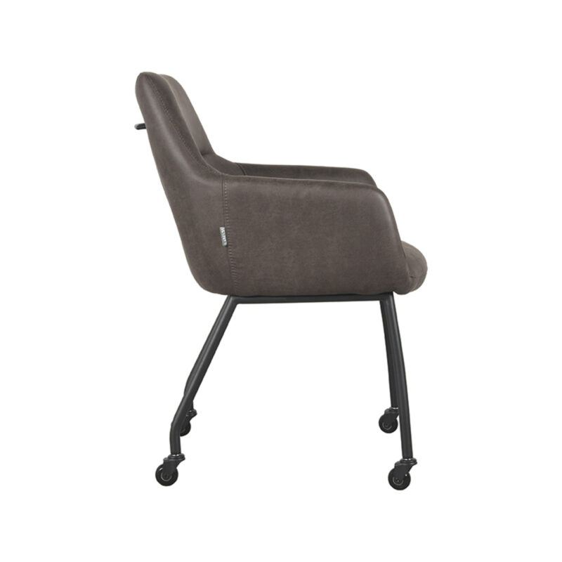 Micro Suede stoel Lenny van Label51 - Antraciet