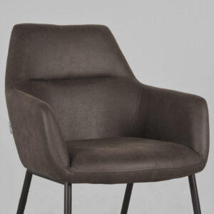 Label51 stoel Lenny - Antraciet - Micro Suede