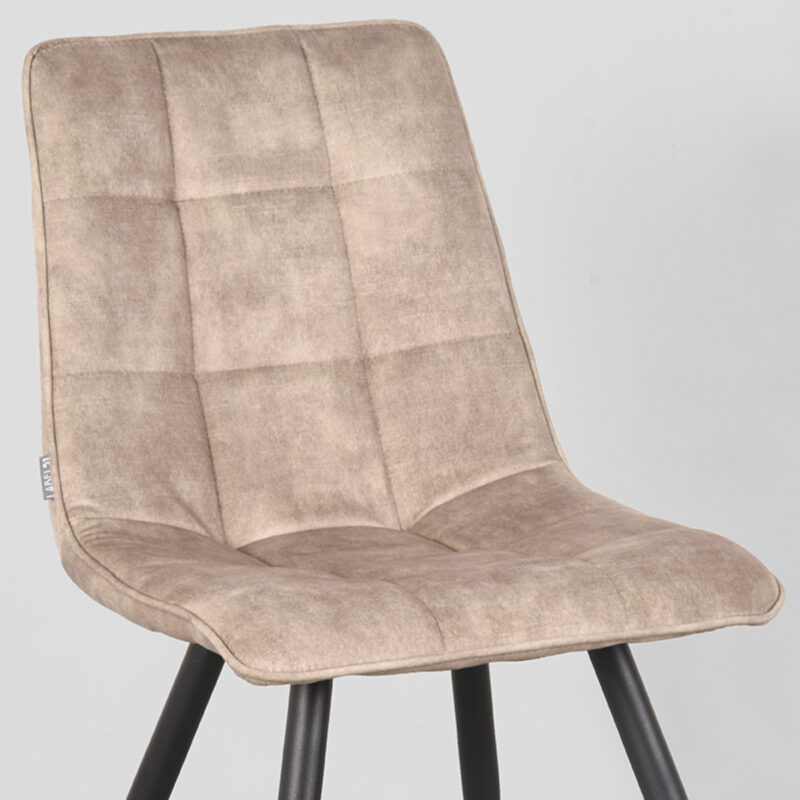 Label51 eetkamerstoel van Velours, Jelt - Zand
