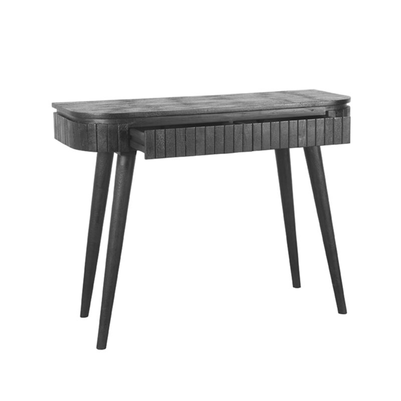 LABEL51 Bureau's Nils - Zwart - Mangohout - 100 cm Nils