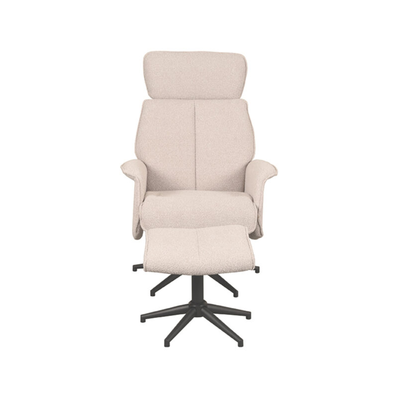Verdal Boucle Hocker - Fauteuil van Label51, Naturel