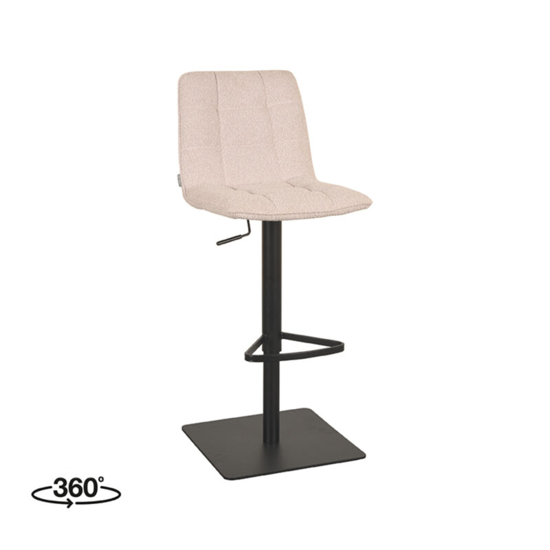LABEL51 Barkruk Juul - Naturel - Boucle - Gaslift Juul