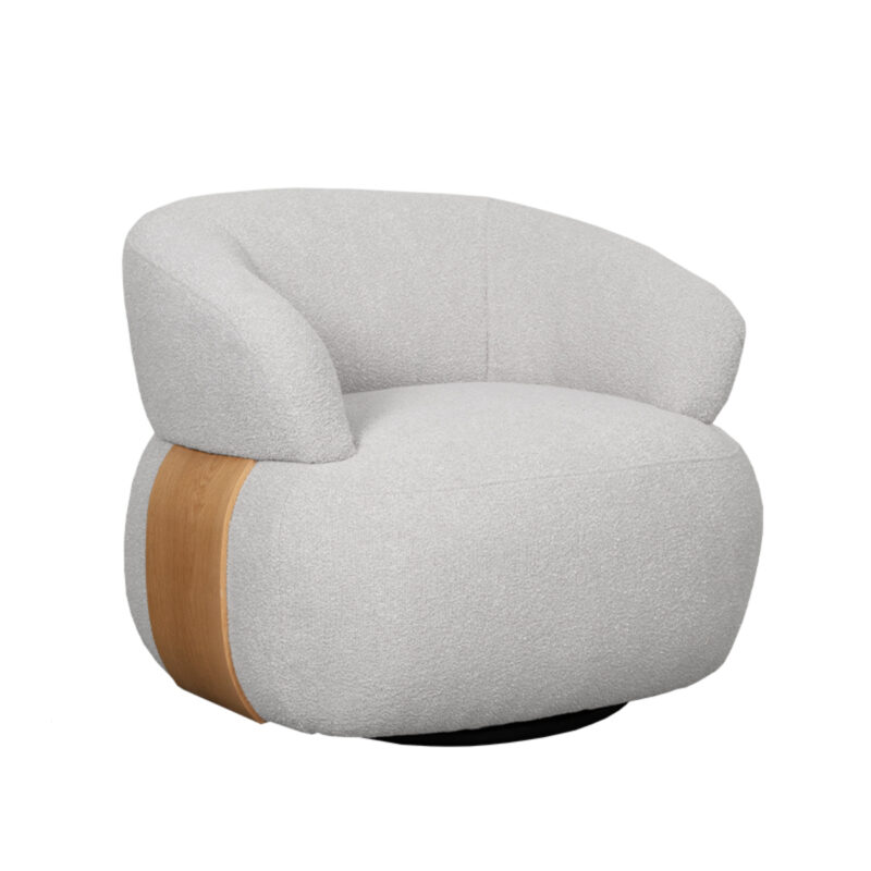 LABEL51 Fauteuil Valenza - Naturel - Boucle - One Size Valenza