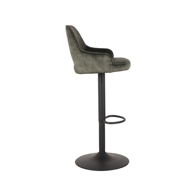 LABEL51 Barkruk Fer - Hunter - Velours - Gaslift Velours
