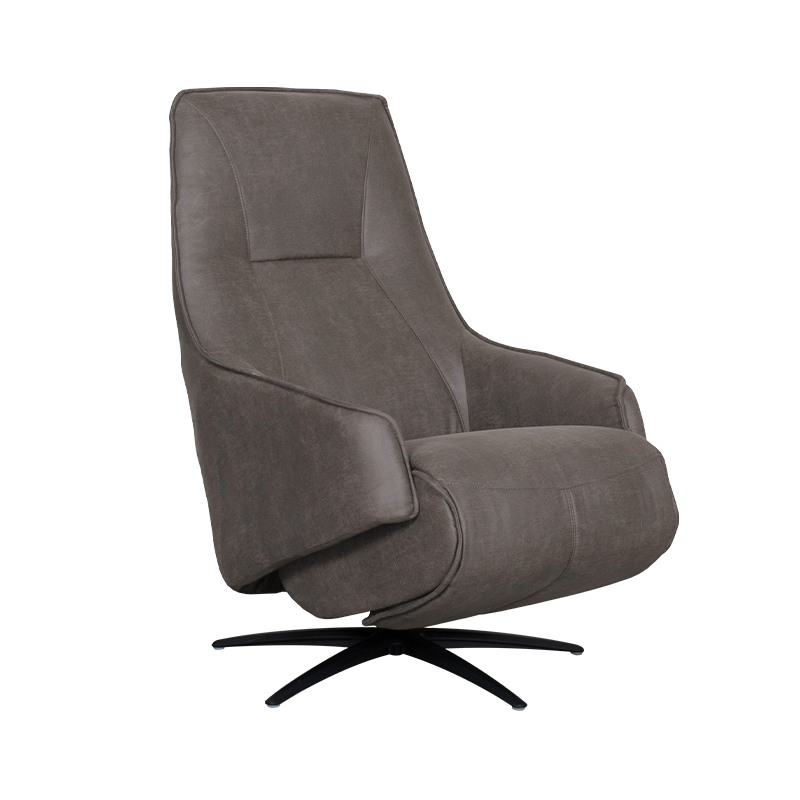 LABEL51 Fauteuil Odense - Antraciet - Micro Suede - One Size Odense