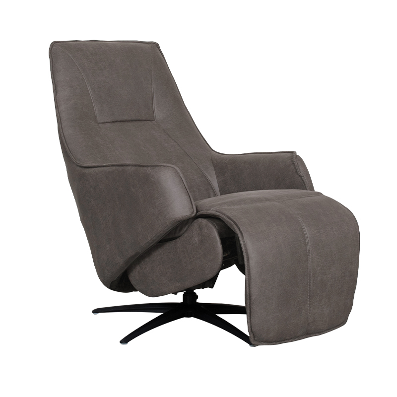 LABEL51 Fauteuil Odense - Antraciet - Micro Suede - One Size Micro Suede