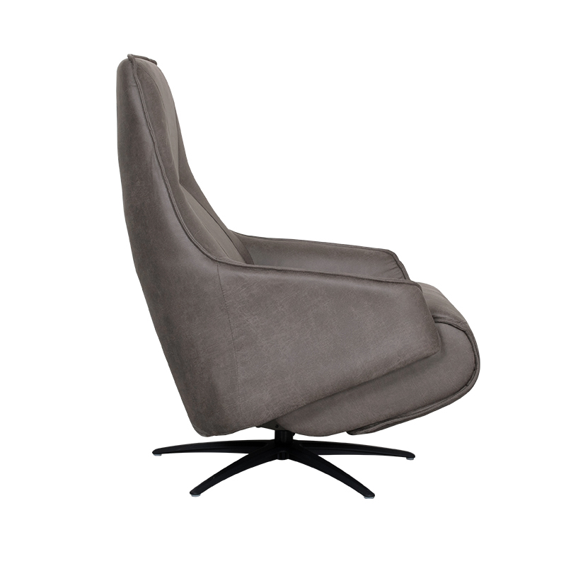 Label51 fauteuil van Micro Suede - Antraciet