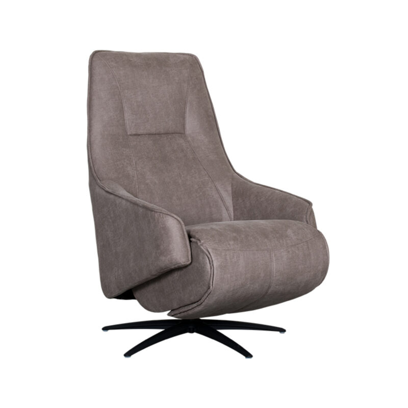 LABEL51 Fauteuil Odense - Taupe - Micro Suede - One Size Odense