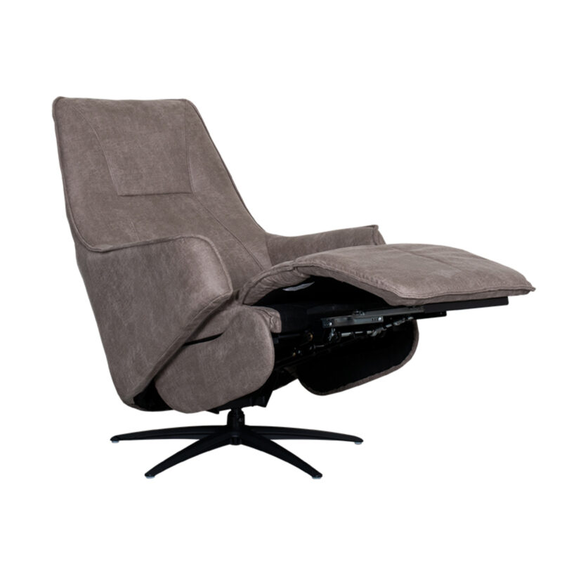 LABEL51 Fauteuil Odense - Taupe - Micro Suede - One Size Micro Suede