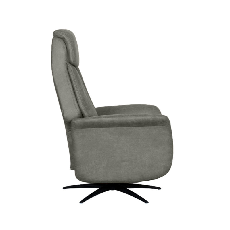 LABEL51 Fauteuil Oslo - Taupe - Micro Suede - 1-Motorig Micro Suede