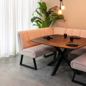 Label51 eetkamertafel Blake - Brown Espresso - Mangohout