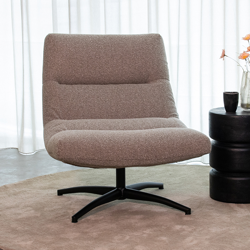 LABEL51 Fauteuil Calix - Mushroom - Royal Boucle - One Size