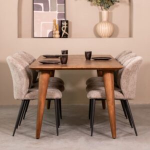 Label51 eetkamertafel Fly - Nature Smooth - Mangohout (4)