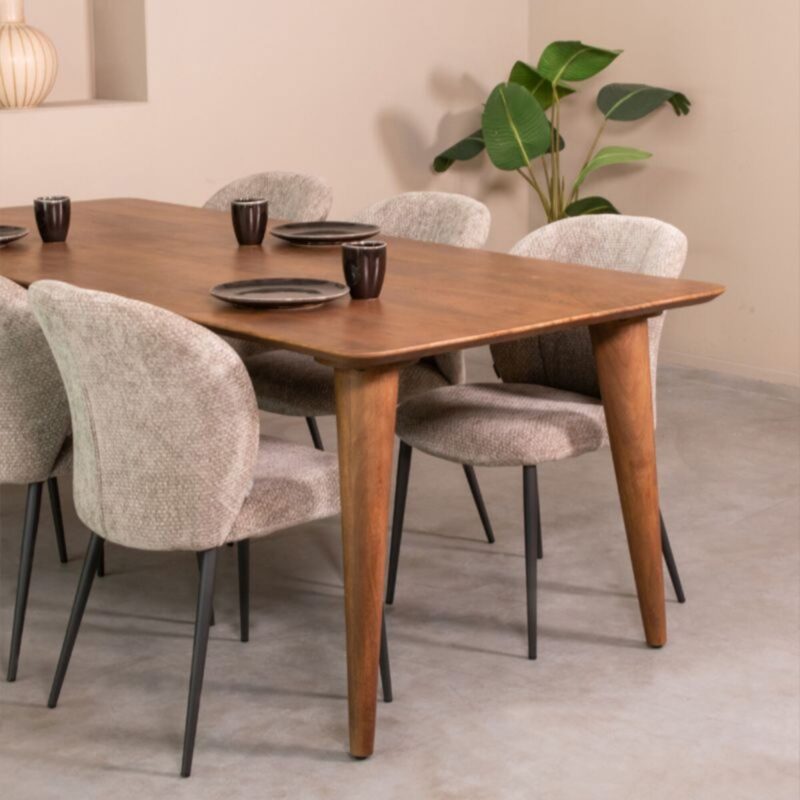Eetkamertafel Nature Smooth - Mangohout tafel Fly van Label51, detail (4)