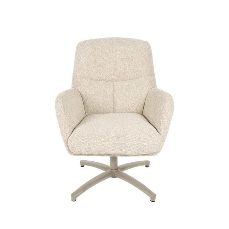 Chill Zone Boucle - Fauteuil van Label51, Naturel, zijkant