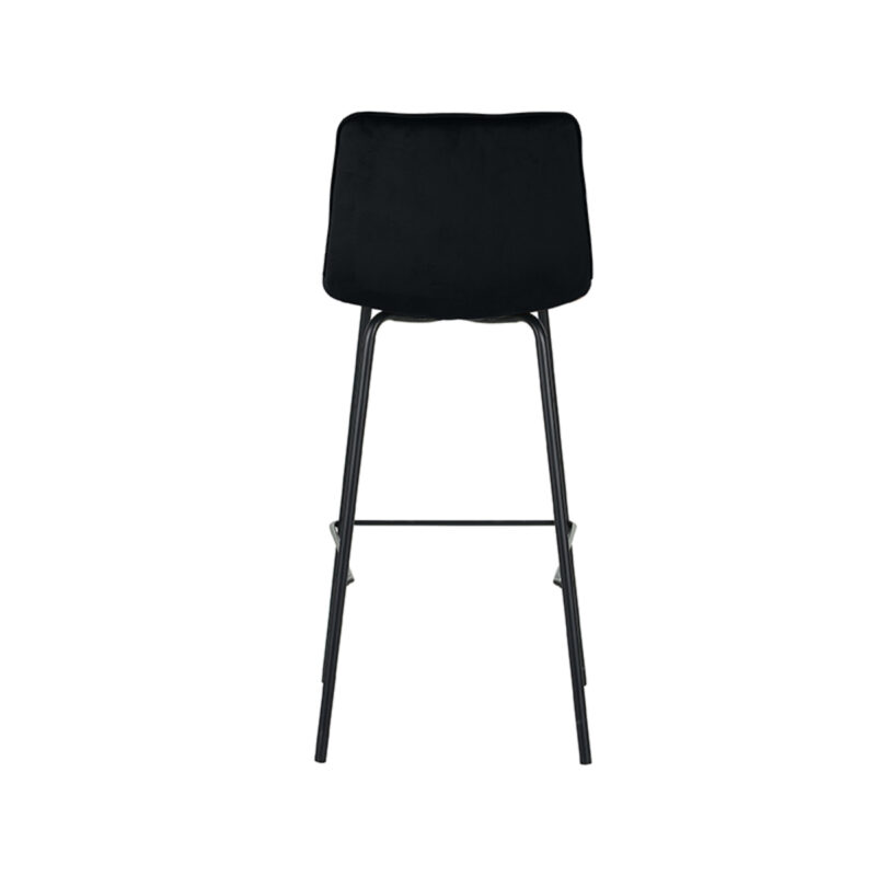 Zwart kruk van Label51 - Bistro - Fluweel