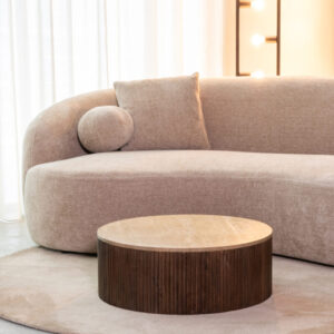 Label51 tafel Ribble - Espresso - Travertin - foto 1