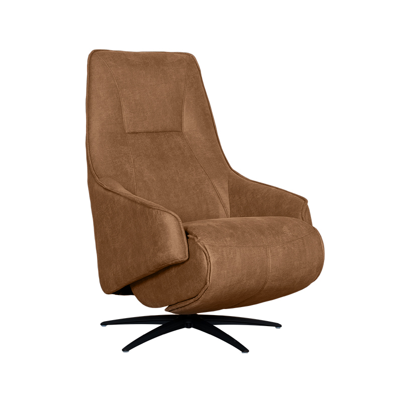LABEL51 Fauteuil Odense - Cognac - Micro Suede - 2-Motorig Odense