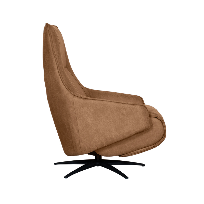 Label51 fauteuil van Micro Suede - Cognac