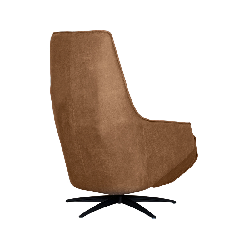 Cognac relaxstoel van Label51 - Micro Suede